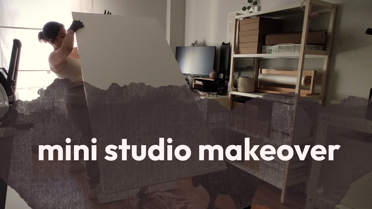 mini studio makeover 🤗 tiny wonder studio • mini vlog - YouTube