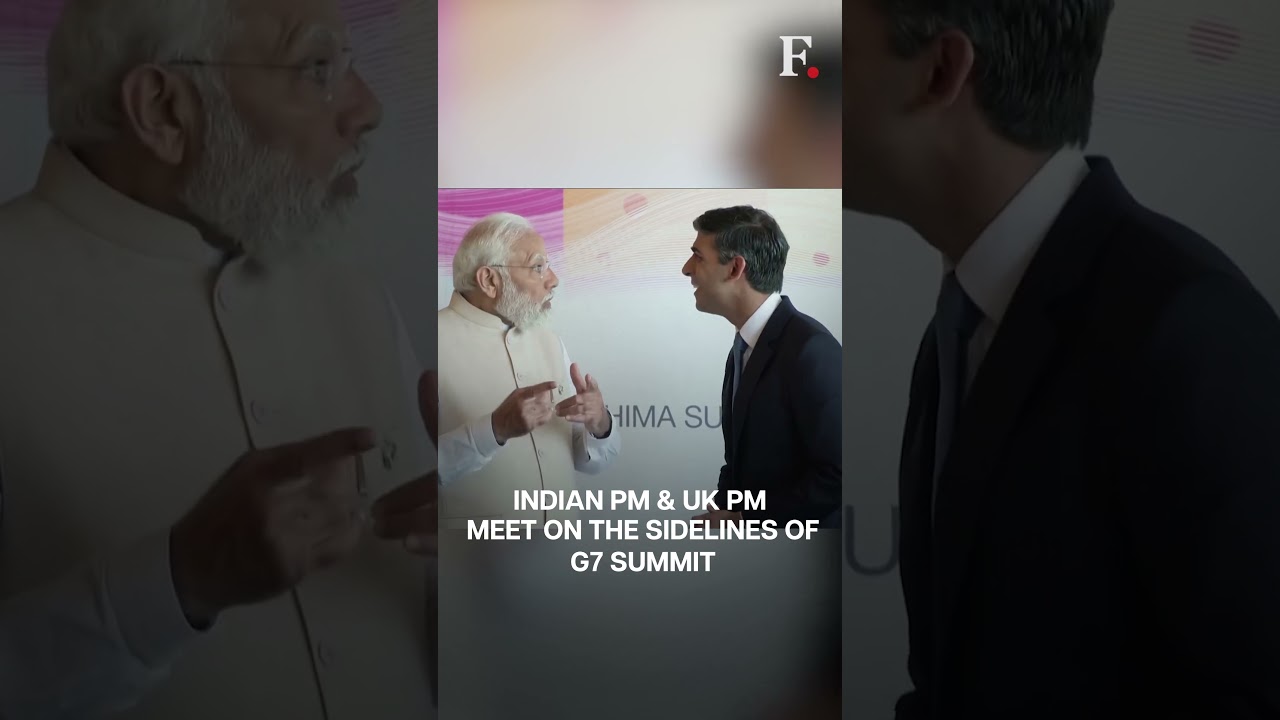 Indian PM Modi Meets UK Counterpart Sunak On G7 Sidelines