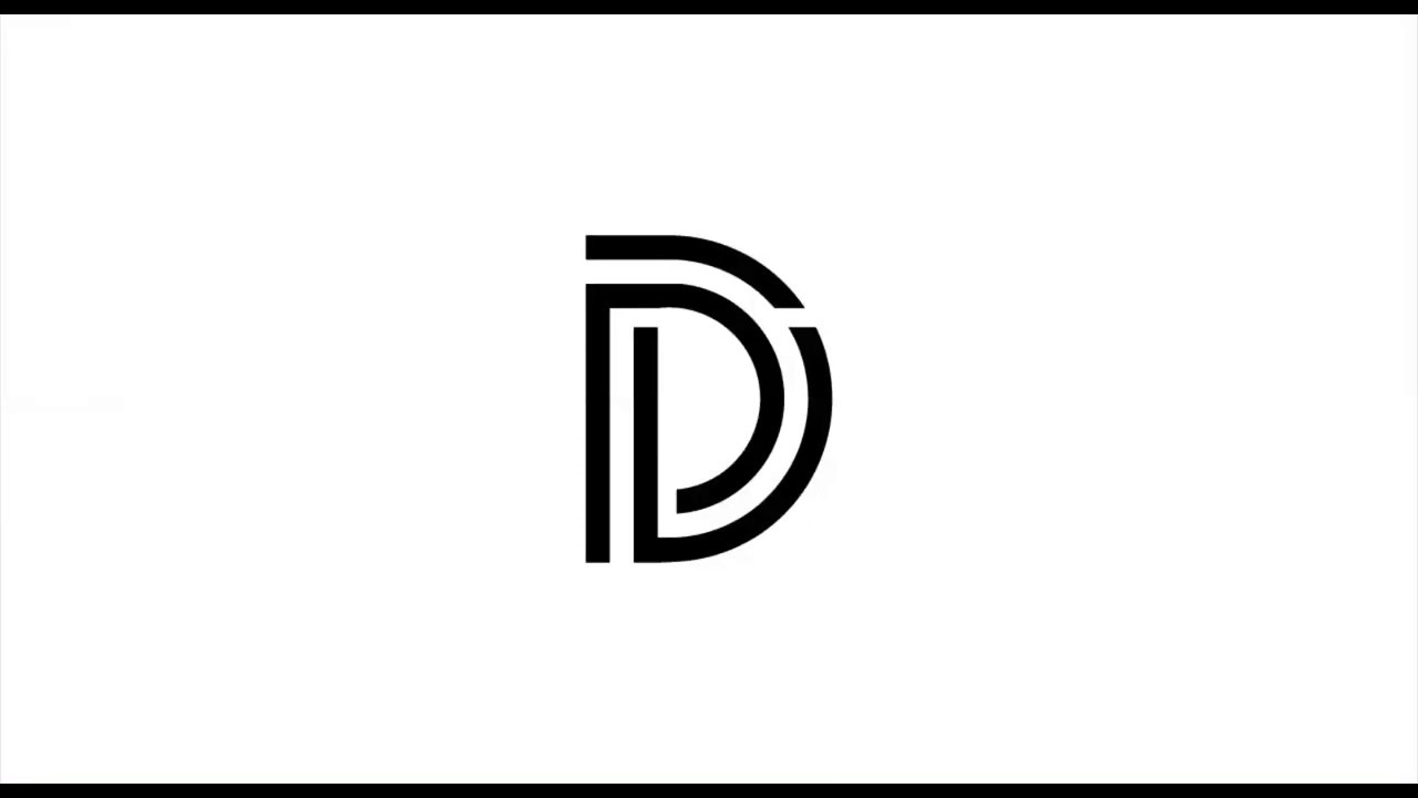Design a monogram letter Logo [Letter D] - Ai Tutorial 2020 - YouTube