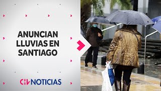 LLUVIA EN SANTIAGO | ¿A qué hora se darían las precipitaciones más intensas? - CHV Noticias