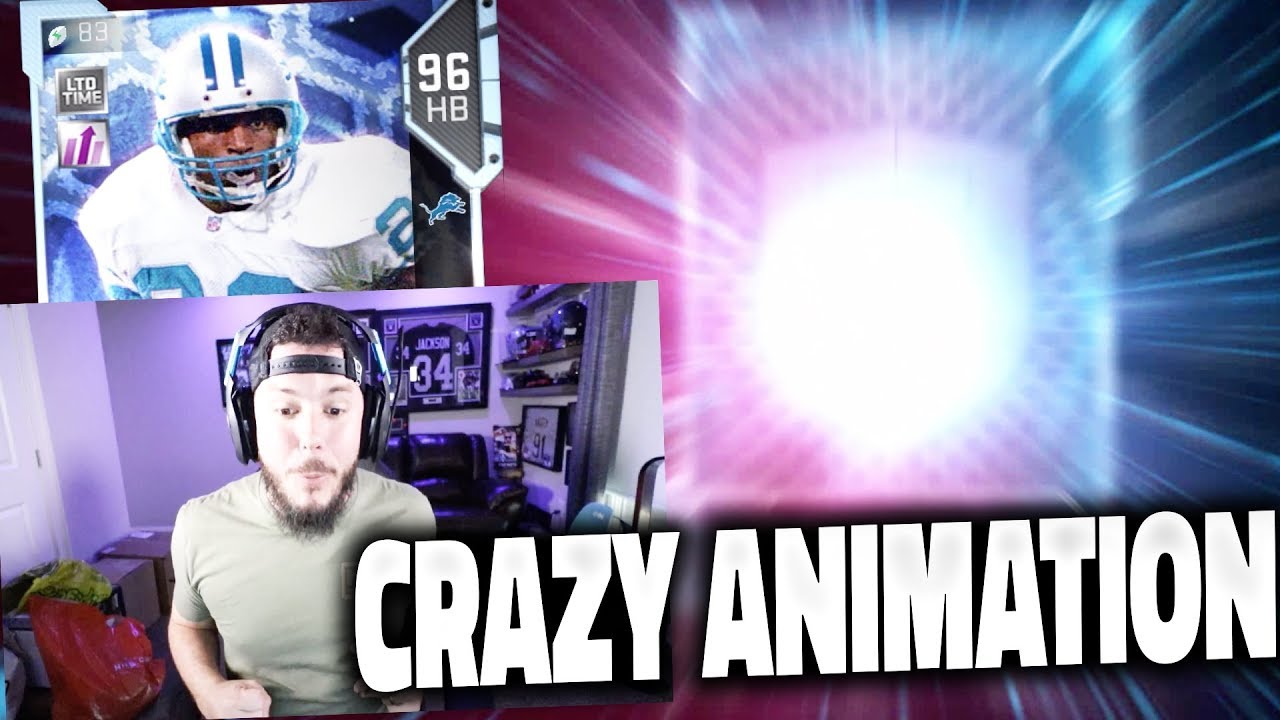 NEW ANIMATION? BARRY SANDERS GHOST WITH 99 SPEED - MADDEN 19 PACK OPENING