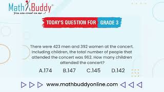 Math Practice Problem Grade 3 Question 256