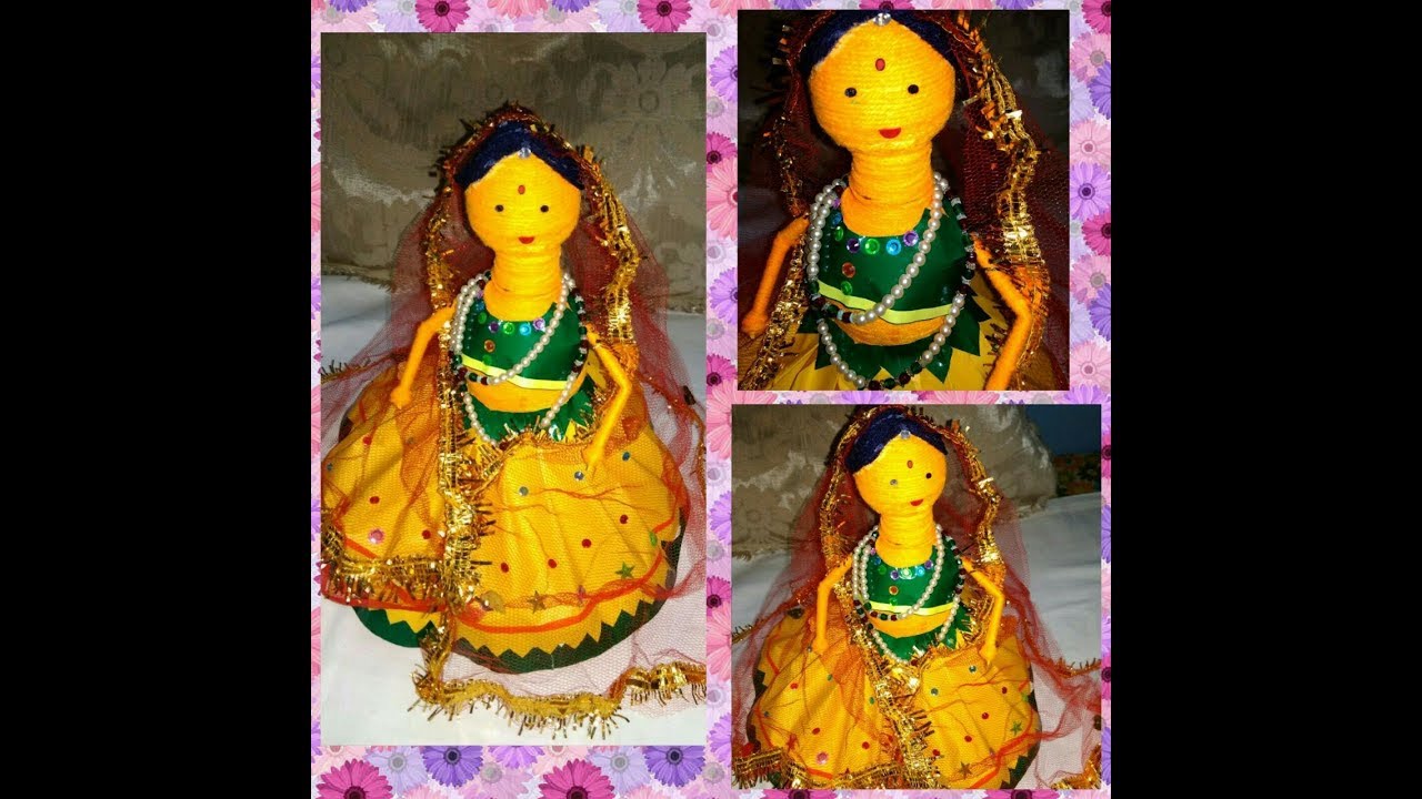 Diy Bottle Doll (best out of waste) / Rajasthani traditional Doll YouTube