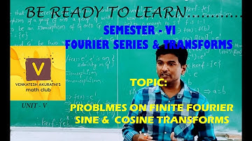 Problems on Finite Fourier Cosine & Sine Transforms