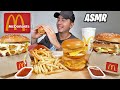 ASMR EATING MY FAVORITE BURGERS FROM MCDONALD’S | BIG MAC + DOUBLE FILET O FISH | REAL EATING SOUNDS