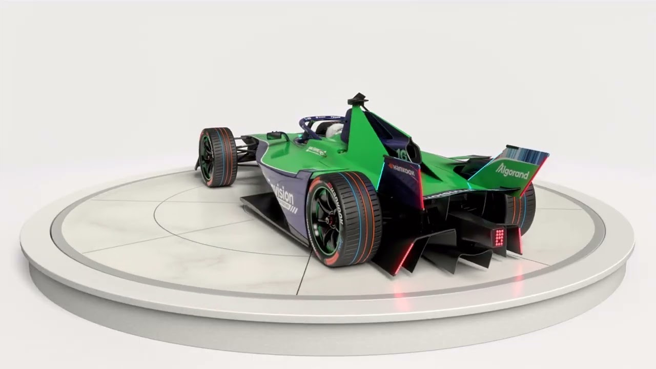 Envision Racing Formula E 2026 Season 12 Gen3 Race Car PBR 3D model