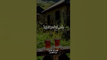 ﴿وابتغ فيما آتاك الله الدار الآخرة ولا تنس نصيبك من الدنيا﴾ القارئ بدر التركي
