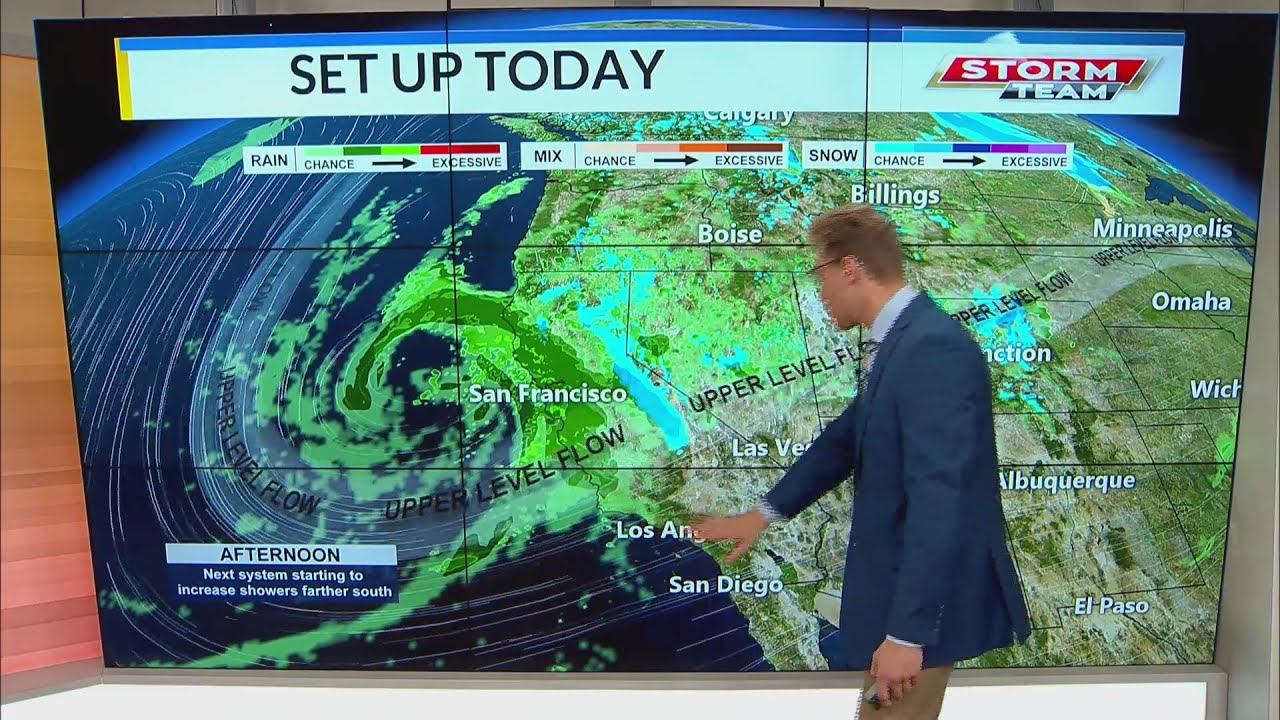 Showers this morning with temperatures cooler than expected - YouTube