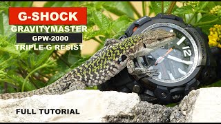 CASIO G-Shock GPW 2000 Gravitymaster FULL tutorial with my own downloadable instructions + Top Tip screenshot 5