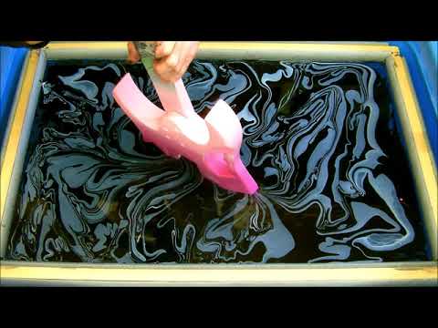 Swirling(Pink & Purple Ombre Swirl with Black swirls)