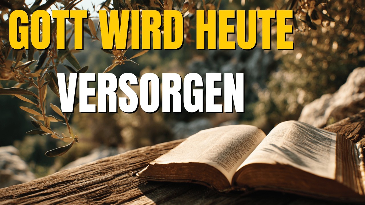 Bete vor allem und vertraue auf Gottes Versorgung für heute