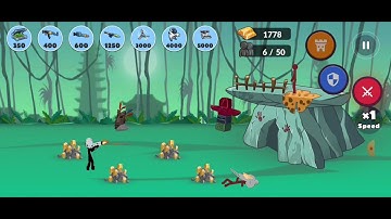 Stickman History Battle :Stone Age - Level 1