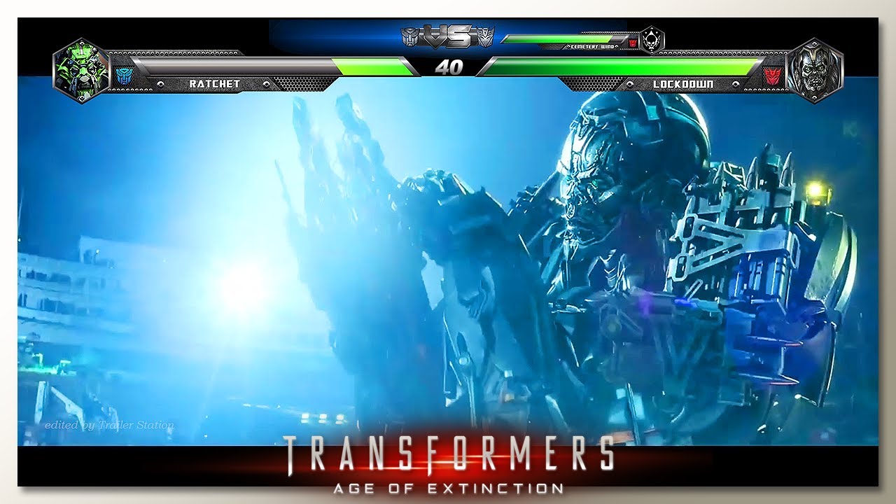 Ratchet против Lockdown с Healthbars