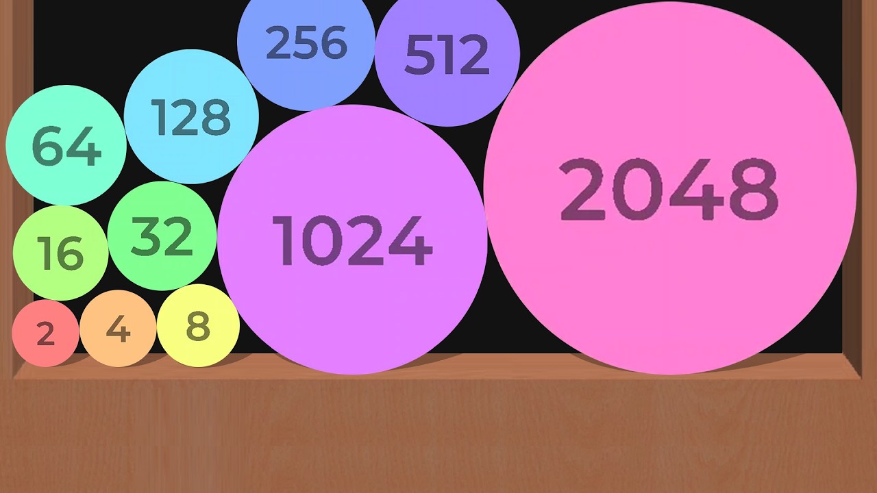 2048 BALLZ - Merge Number Balls (Ball Drop And Merge Android Puzzle Gameplay, 2048 Tile, Merge Ball)