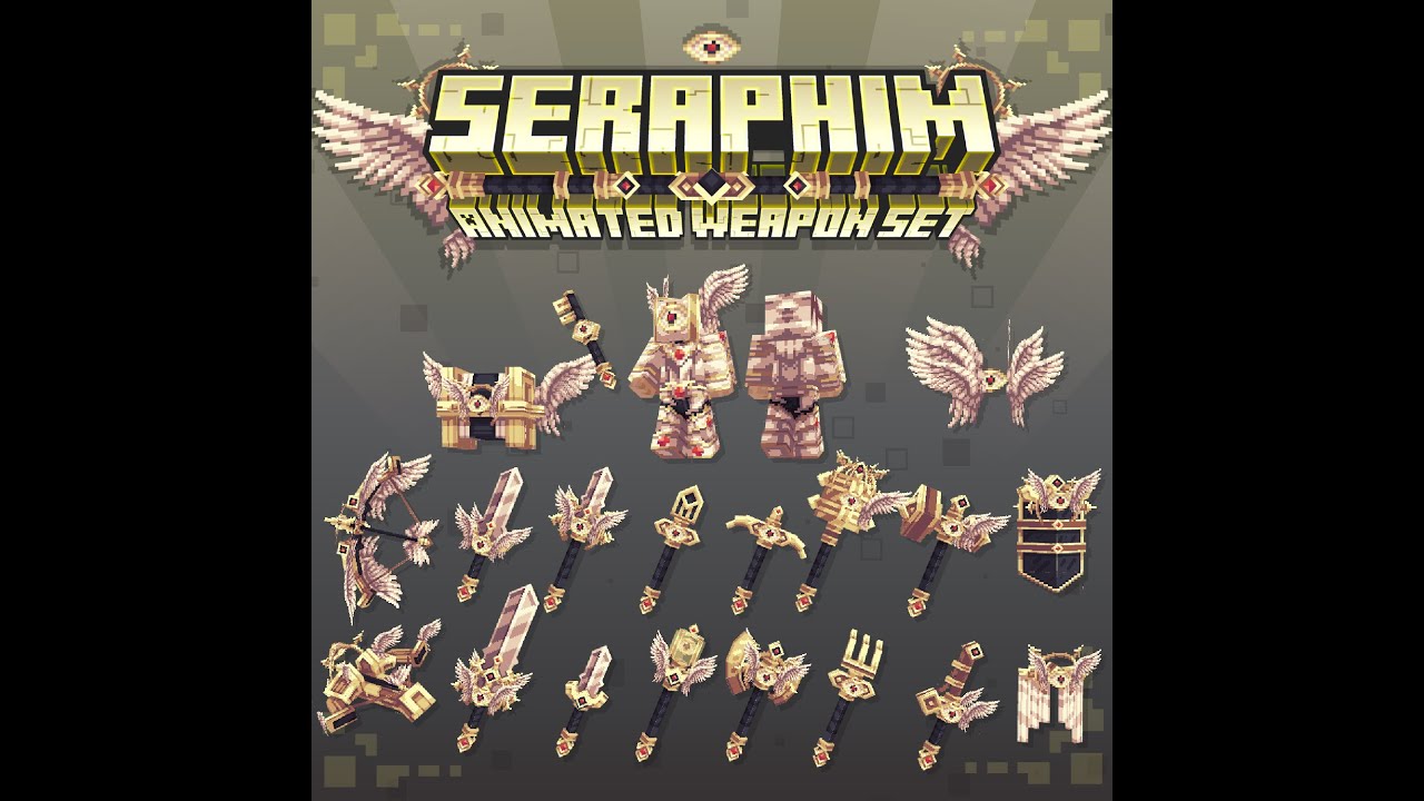 Seraphim Animated Weapon Set - MCModels | MCModels