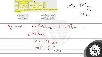 Consider the matrices \[ A=\left[\begin{array}{ccc} 4 & 6 & -1 \\ 3 & 0 & 2 \\ 1 & -2 & 5 \end{a...
