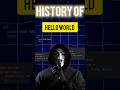 😱 Hello World का सच! | First Program का Hidden History 🔥 #HelloWorld #Shorts #CodingFacts