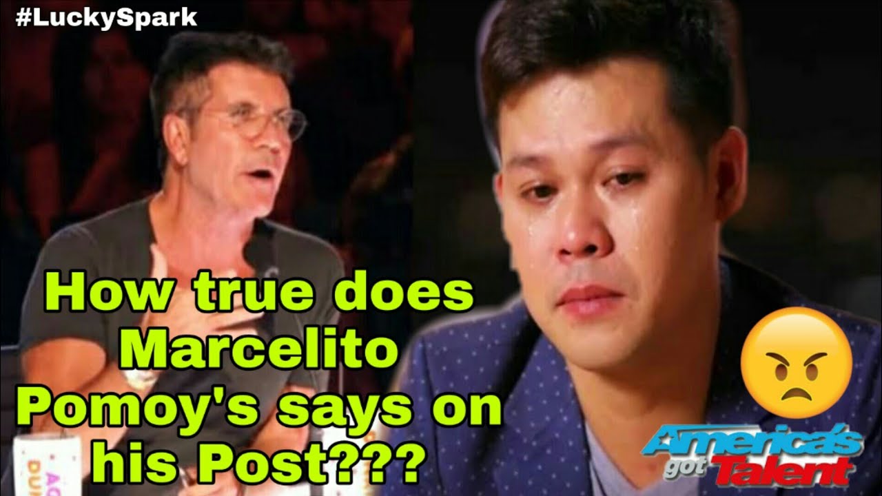 Simon Cowell's Sinabutahe si Marcelito Pomoy's sa kanyang AGT Finale Performance YouTube