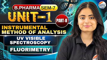 Fluorimetry I Instrumental Methods Of Analysis I Part-8 I Unit-1 I Sem -7 I B.Pharm #analysis