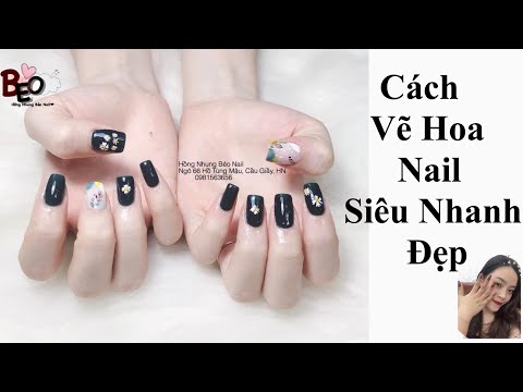 Video Cách vẽ nail Hoa Cúc cho Người Mới Bắt Đầu Học Nail - YouTube