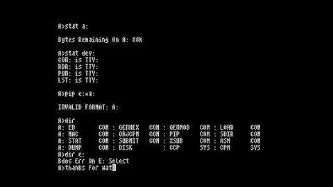 Sinclair ZX Spectrum running CP/M