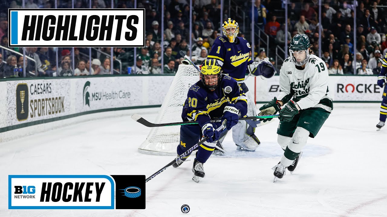 Michigan at Michigan State | Highlights | Big Ten Hockey | Feb. 11 ...