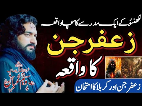 Zafar Jin S Story Zakir Waseem Abbas Baloch Zafar Jin In Karbala True Story Of Lakhanas