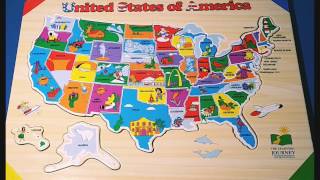 Kids Do and Learn USA States and capitals Puzzle  IMPROVES ATTENTION & FOCUS