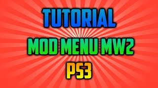 TUTORIAL MOD MENU MW2 {PS3}