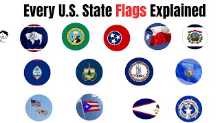 Every USA State Flags Explained (pt 2)