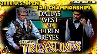 EPIC 14.1: Dallas WEST vs Efren REYES - 2000 17th U.S. OPEN 14.1 CHAMPIONSHIPS screenshot 1