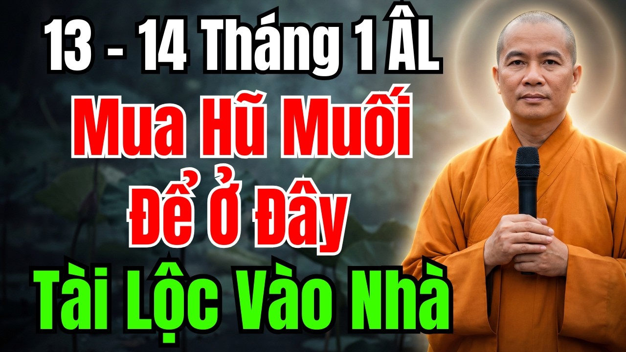 13-14 THÁNG 1 ÂM LỊCH : TRỮ HỦ MUỐI Ở ĐÂY, TIỀN VỀ NHƯ NƯỚC, CẢ NĂM ĐẾM TIỀN MỎI TAY!