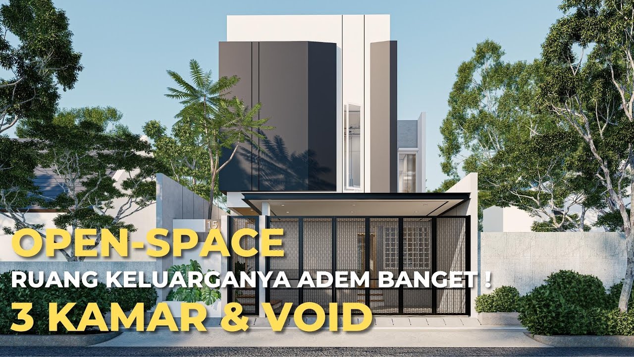 RUMAH MODERN TROPIS YANG ADEM  | 8X15 METER 2 LANTAI | OPEN SPACE & HEIGHT CEILING