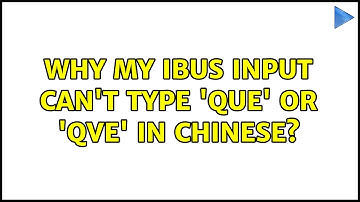 Ubuntu: Why my ibus input can