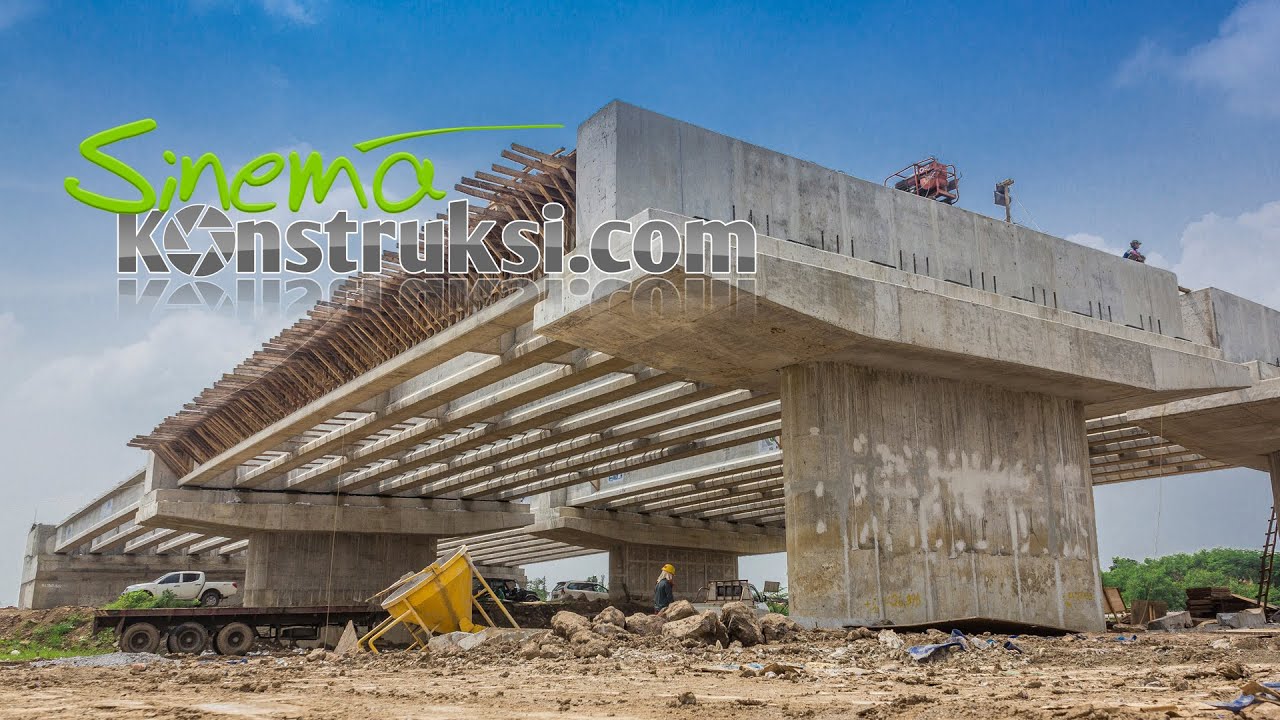 Erection Balok  PC I Girder  Proyek Jalan Tol Cikampek 