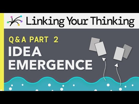 Idea Emergence Q&A Part 2 - Accelerate Your Career by Developing Maps of Content (MOCs) Episode cover