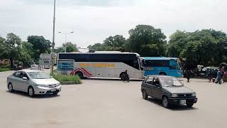 New Subhan And Taman Coach Arrival At Karachi Company Bus Terminal Islamabad