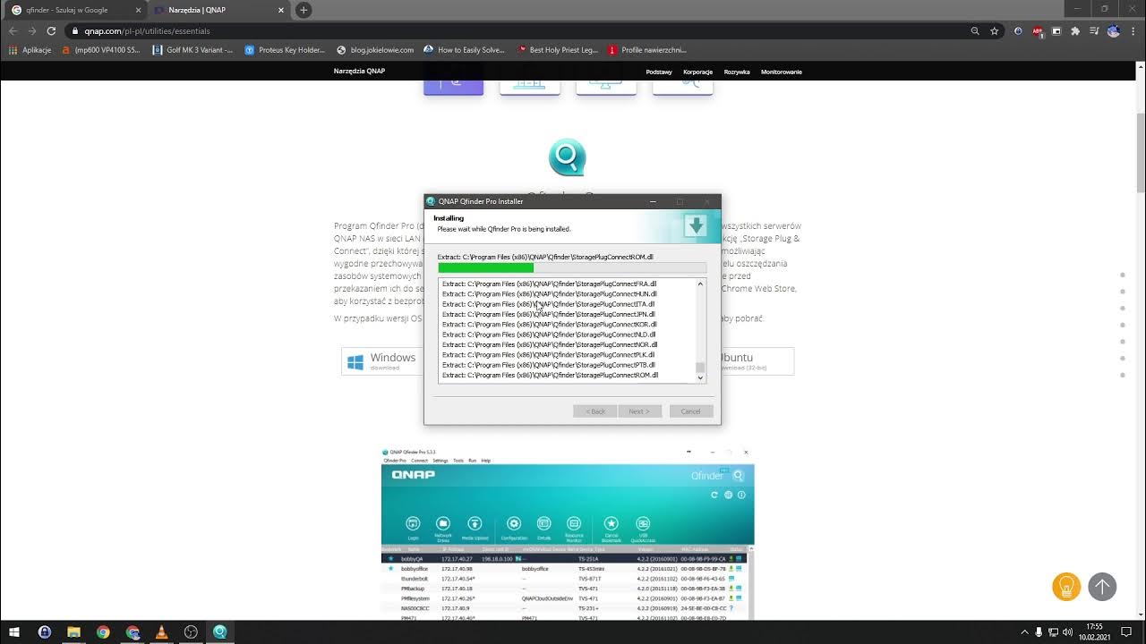 QNAP QFinder find NAS IP address YouTube