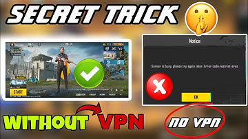 How To Play Pubg Mobile Without VPN In India | Error code:restrict-area