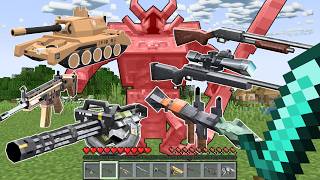 Minecraft, But EVERY BOSS Drops OP GUNS! screenshot 1