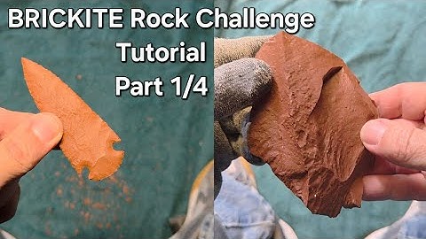 2229 - Deel 1/4 - Tutorial "Brickite" steenverandering #flintknapping