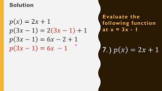 Evaluation of Function Part 2