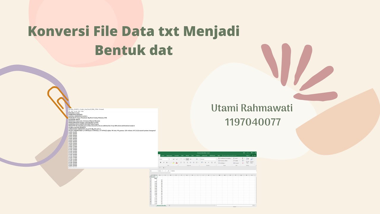 Konversi File Data txt Menjadi Bentuk dat - YouTube