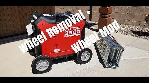 Predator 3500 Generator Wheel Removal + Wheel Mod Idea