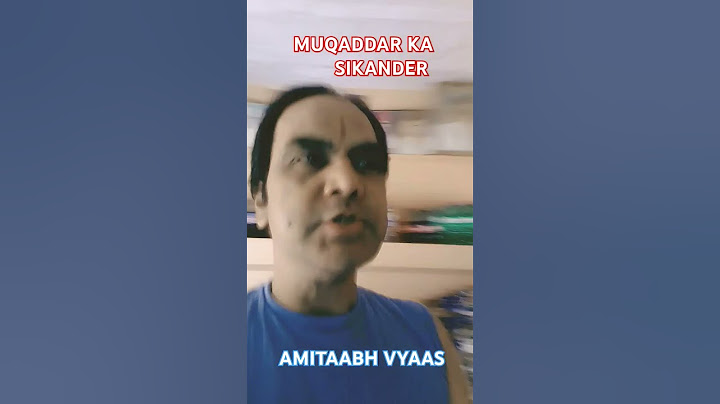 # MUQADDAR KA SIKANDER # #song #hindisong #amitabhji #bollywoodfilmcity #indiansong #