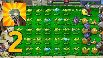 Plants vs. Zombies - Gameplay Walkthrough Part2 - Adventure Day Level 6 - 10 (iOS,Android)