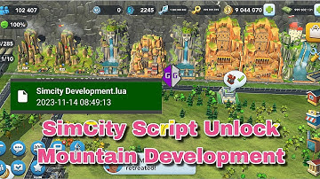 SimCity Script Unlock Mountain & Park Development New Update Version 🔥🔥