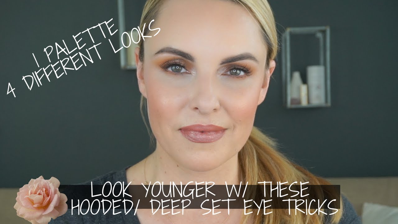 Take YEARS Off Your Look w/ These Hooded & Deep Set Eye Tricks || 4 looks 1 palette