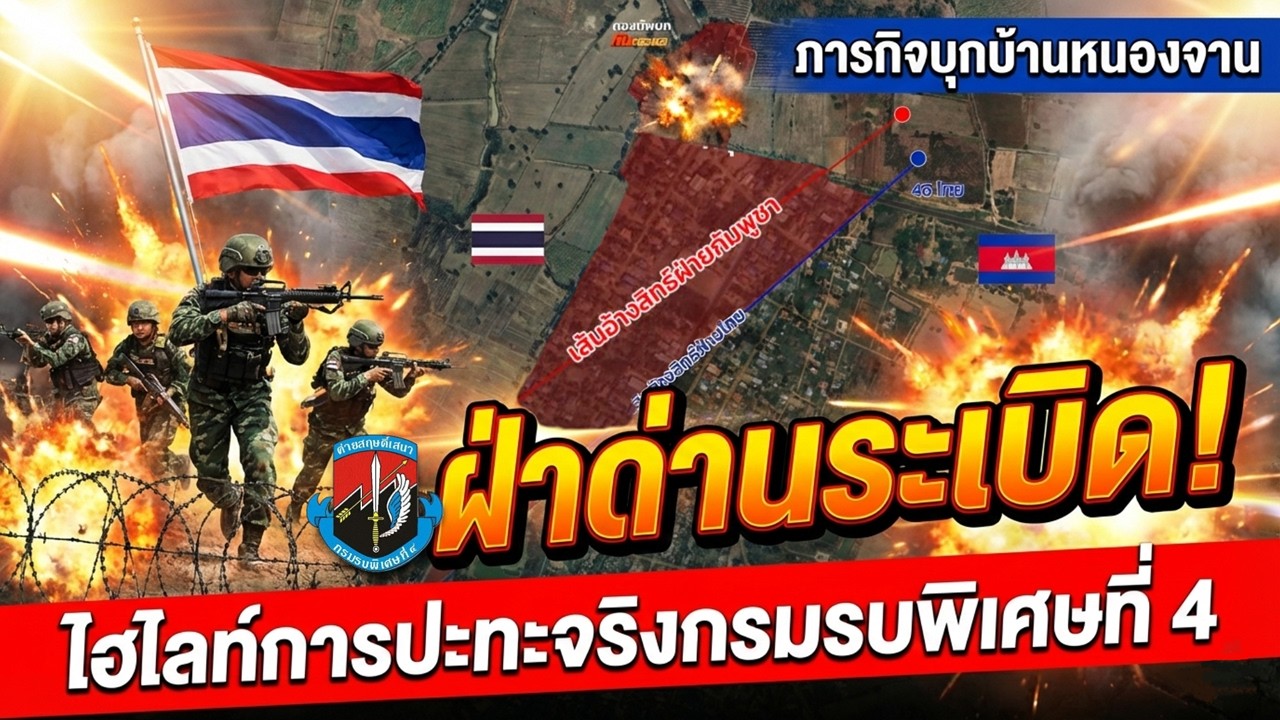 นาทีระทึก! หน่วยรบพิเศษที่ 4 บุกประชิดเป้าหมาย ฝ่าด่านเข้าบ้านหนองจาน l 28HB NEWS