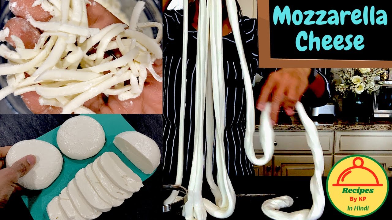 how to make mozzarella cheese at home recipe in Hindi YouTube